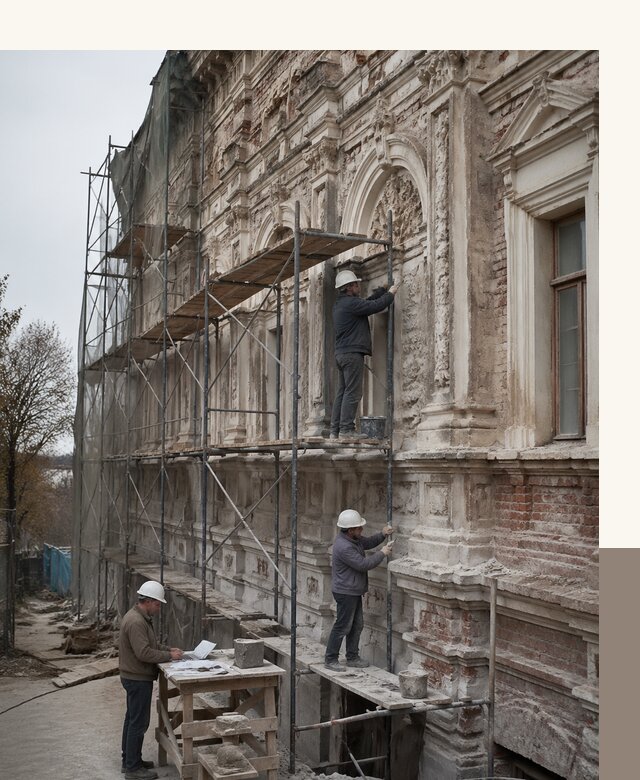 Реставрация объектов культурного наследия под ключ в Воткинске